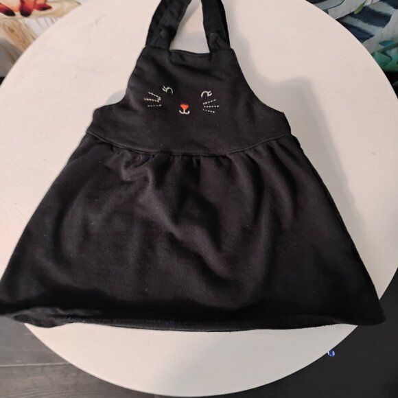 Whisker Wish – Black Cat Face Jumper Dress (Baby/Toddler) - Picture 2 of 3